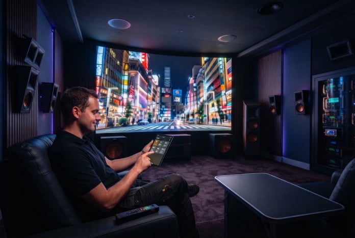 Unversial app controlled theater rooms in Alabama