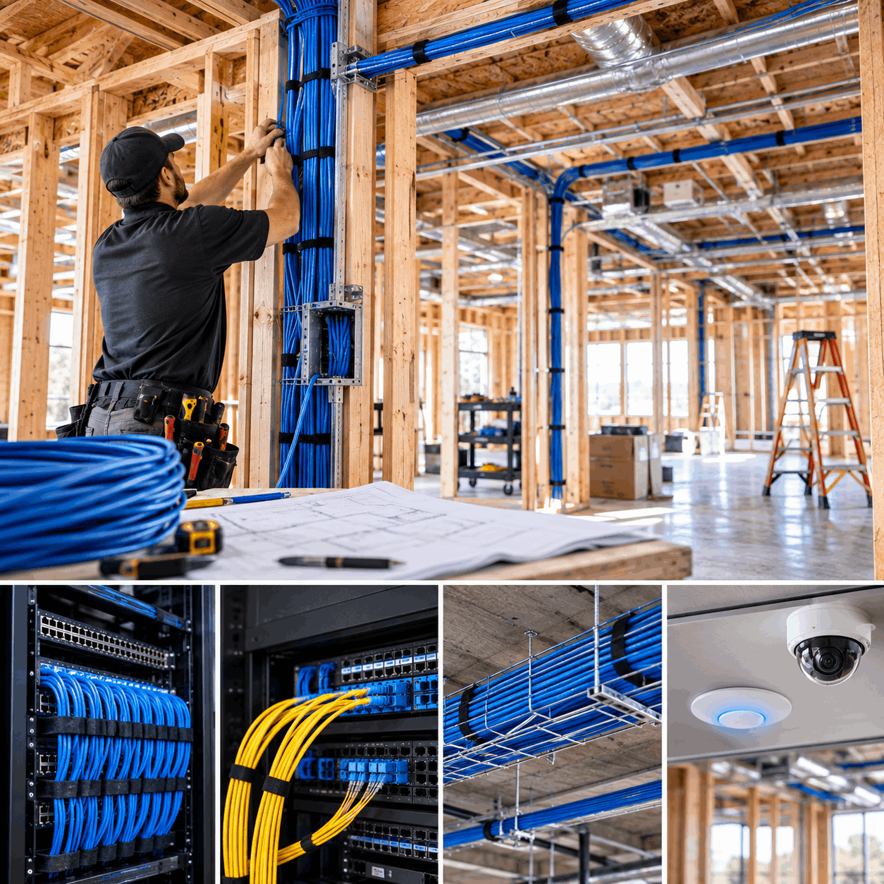 new construction cabling in residential and commercial
