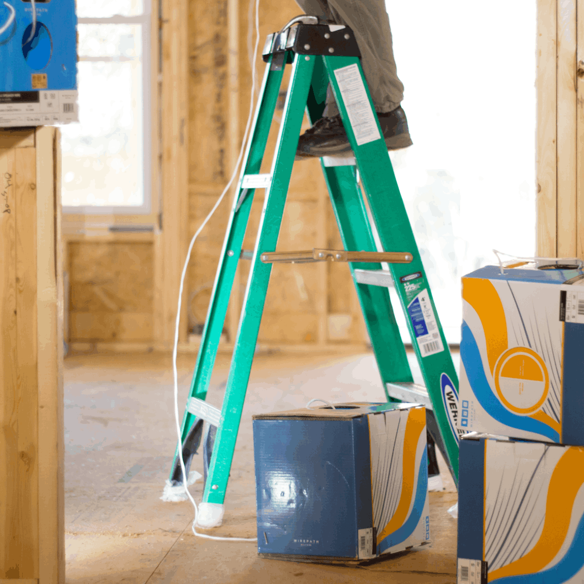 Structured cabling installation in Alabama including fiber.