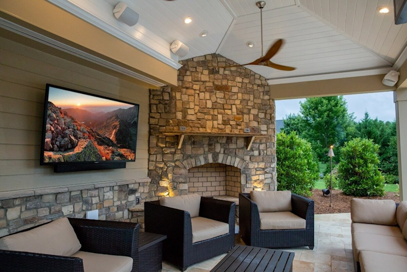 Outdoor audio and video installation in Alabama and Georgia