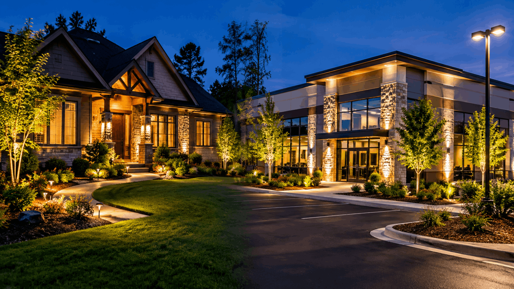 Residential and commercial landscape lighting in Alabama