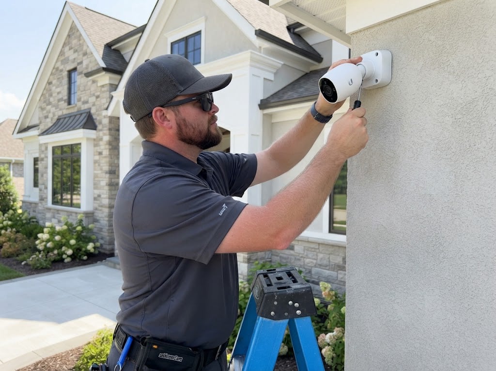 Residential security camera installation in Alabama